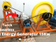 3Hp Motor Free Energy Generator With 15KW Alternator Electric Generator 230v With Truck Gearbox Free